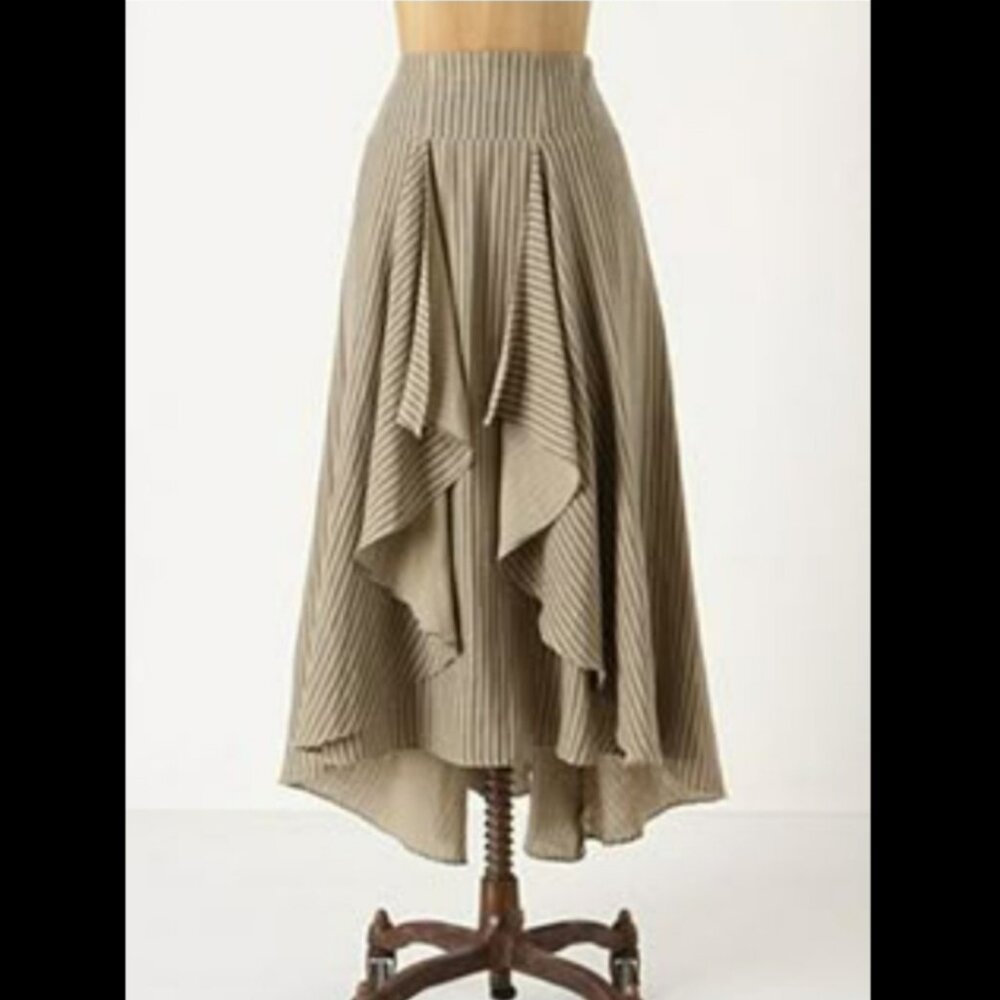 Eva Franco High Low Tiered Midi Skirt - Size 0